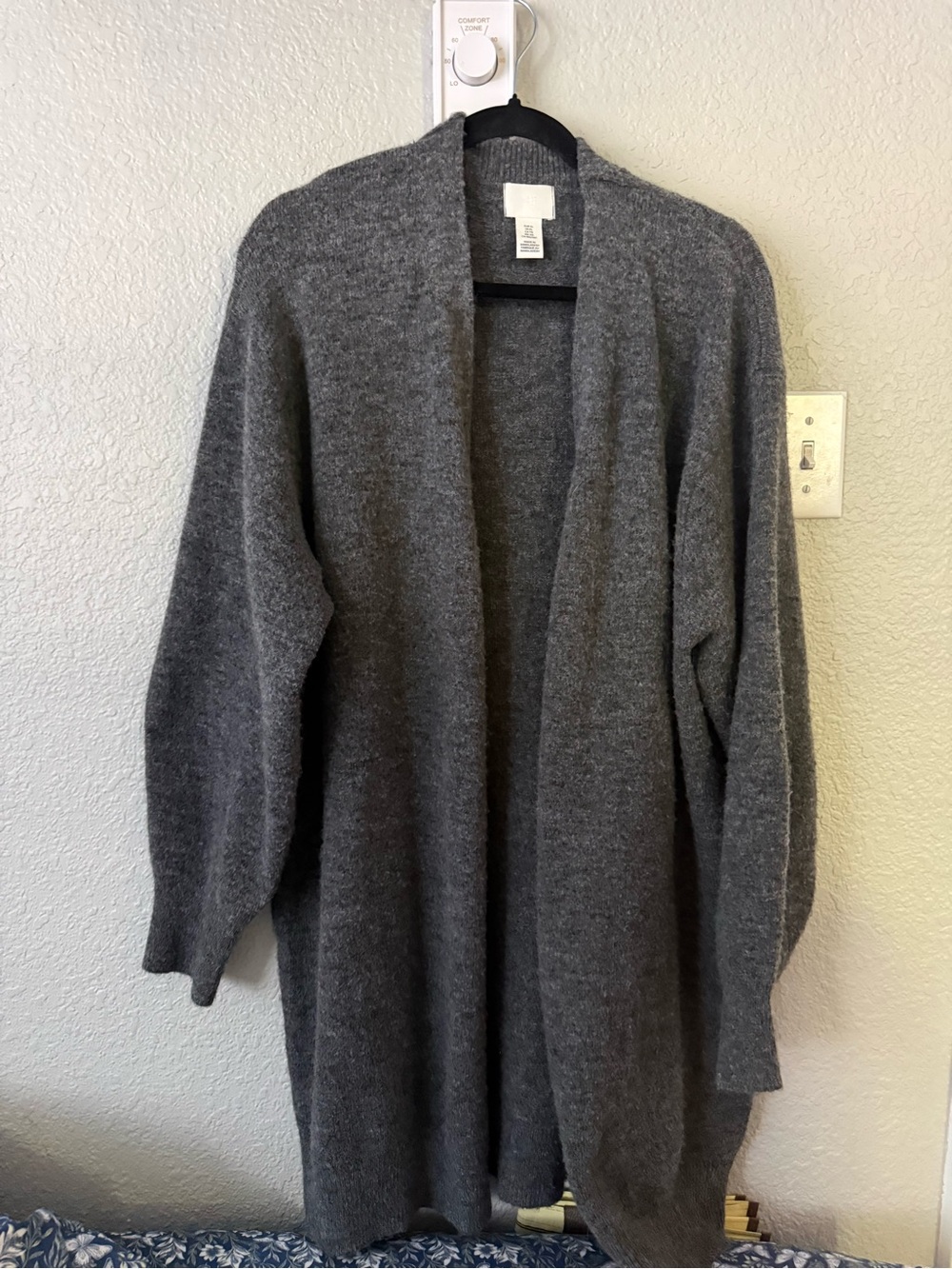 H&M Dark Gray Open-Front Women's Cardigan